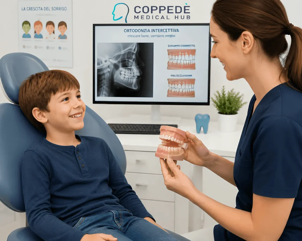 Visita di ortodonzia intercettiva nei bambini a Roma presso il Coppedè Medical Hub con la Prof.ssa Maria Teresa Fadda